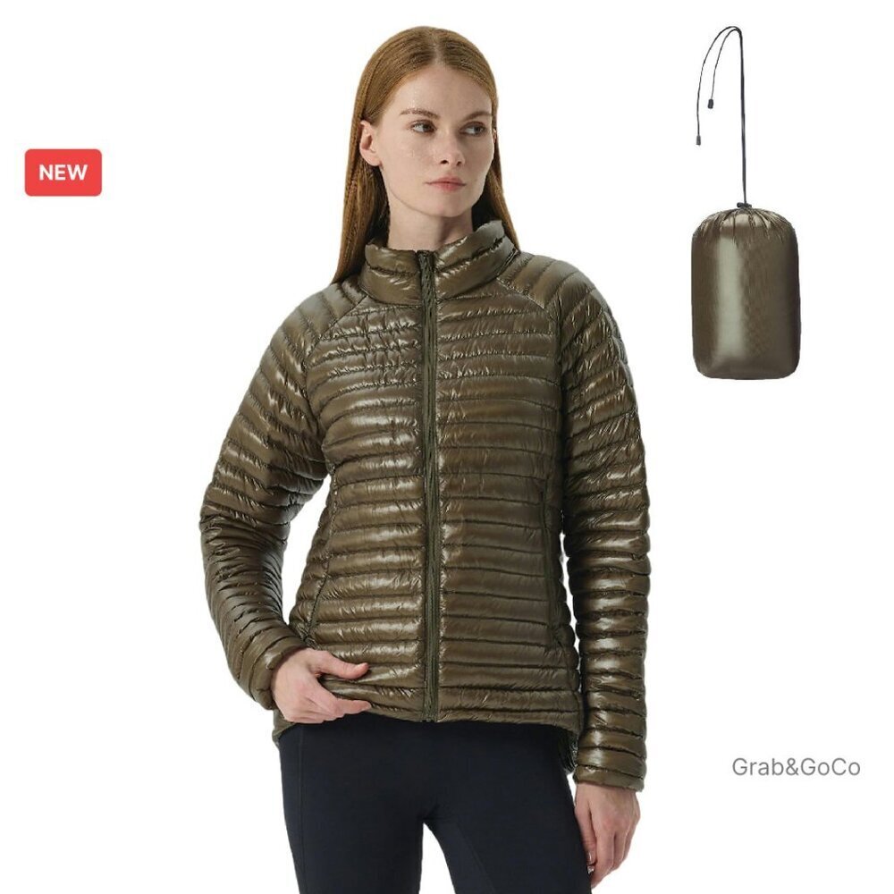 Ultra-Lightweight Packable Down Puffer Jacket Hooded Winter Coat Chic Minimal